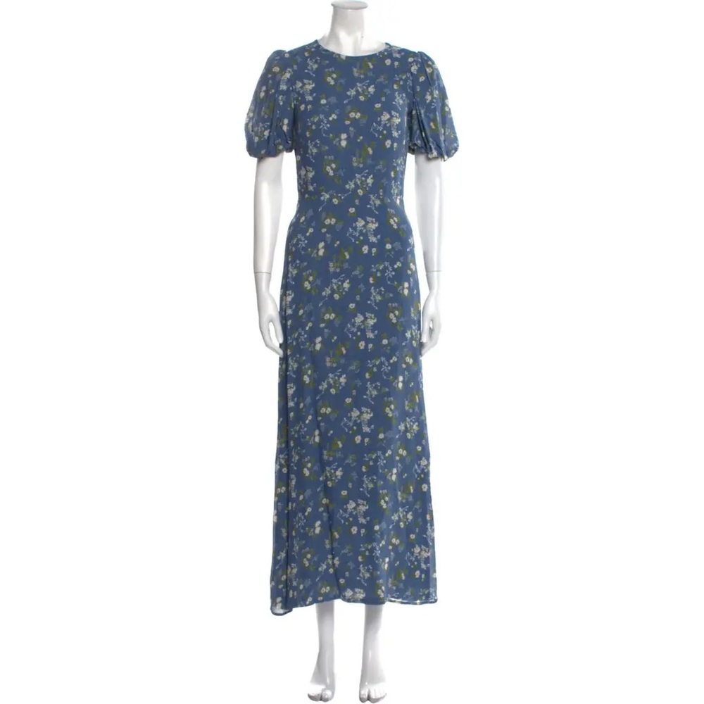 Reformation Blue Floral Maxi Dress - Picture 3 of 12